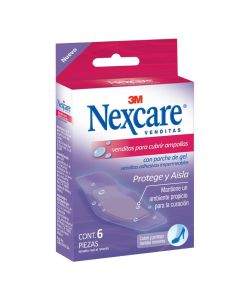 3M NEXCARE VENDITAS P/CUBRIR AMPOLLAS 26 x 57 mm C/6 PZA