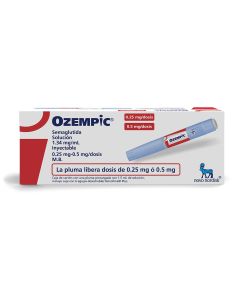 OZEMPIC 1.34 mg / ml 3 ml 1 mg / Dosis Caj PLP C/1 Carga 2